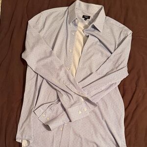 Express Slim IMX Men's Blue Checkered Shirt